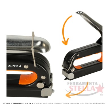 Fissatrice per graffe manuale Wokin in metallo | ferramentastella.com