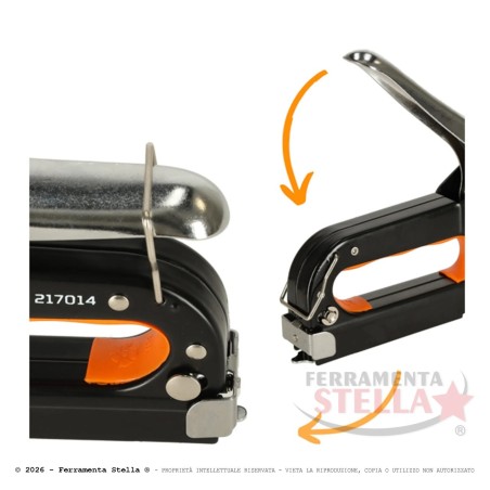 Fissatrice per graffe manuale Wokin in metallo | ferramentastella.com