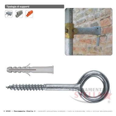 Ancorante Ponteggio Tassello 14x120 Elematic | ferramentastella.com