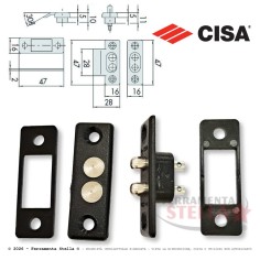 Coppia contatti elettrici cisa 06510 x infissi | ferramentastella.it
