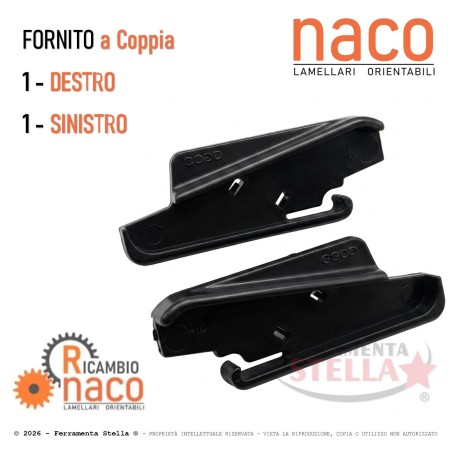 Ricambio clips porta lamelle Perla comandi naco | ferramentastella.it