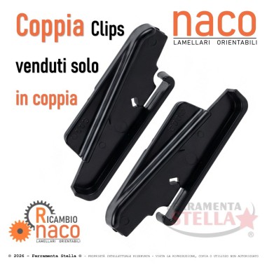 Ricambio clips porta lamelle Perla comandi naco | ferramentastella.it