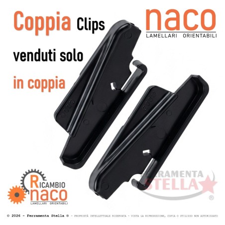 Ricambio clips porta lamelle Perla comandi naco | ferramentastella.it