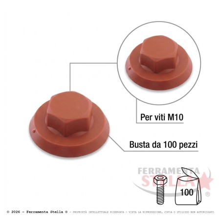 Cappuccio tappo per viti esagonali a coperture | ferramentastella.com