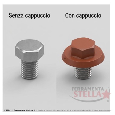Cappuccio tappo per viti esagonali a coperture | ferramentastella.com
