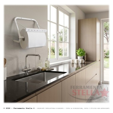 Portarotolo da Muro con Tagliacarta per Carta | ferramentastella.com