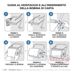 Portarotolo da Muro con Tagliacarta per Carta | ferramentastella.com 2