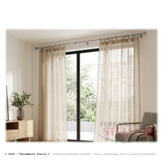 Bastone Tende  Estensibile 120-215cm Argento | ferramentastella.com 2