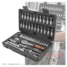SET DI CHIAVI A BUSSOLA ESAGONALI 1/4 46 PEZZI 2