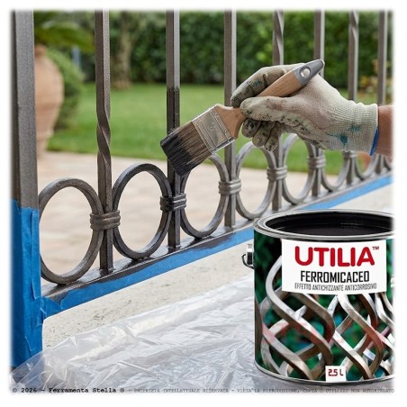 Smalto Ferromicaceo Grigio Scuro 2,5 lt | ferramentastella.com