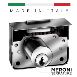 SERRATURA DA APPLICARE MERONI 2203 PER MOBILI CASSETTI ANTA CILINDRO CASSETTO - ENTRATA 35