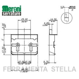 Serratura da applicare con chiave 2
