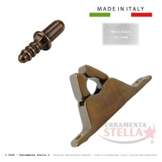 Pinza ferma ottone porte interne fermaporta bronzo | ferramentastella.it