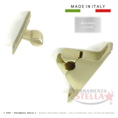 Pinza ferma porta in ottone lucido fermaporta  | ferramentastella.com
