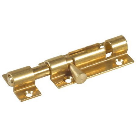 CATENACCIO VERTICALE TONDO PORTE PORTONI CHIAVISTELLO OTTONE LUCIDO