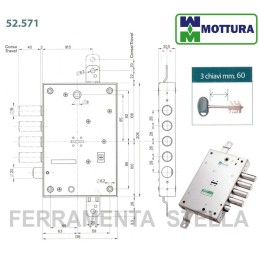 Serratura per porta blindata