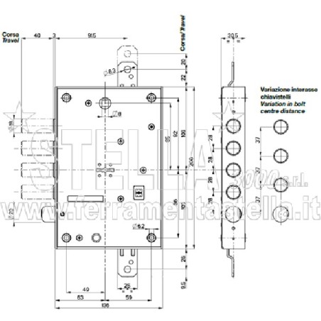 Serratura per porta blindata