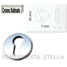 Bocchetta rosetta foro yale cromo satinato | ferramentastella.it 2
