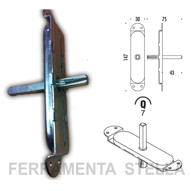 MOVIMENTO MARTELLINA PER CREMONESE MANIGLIE MANIGLIA PORTA FINESTRA E BALCONI