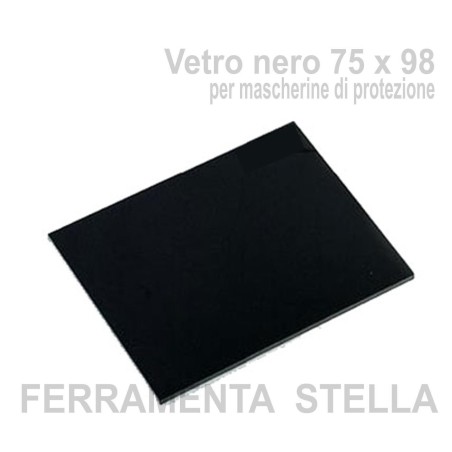 Vetro nero 75 x 98 per mascherine di protezione