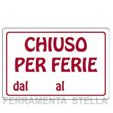 Chiuso per ferie