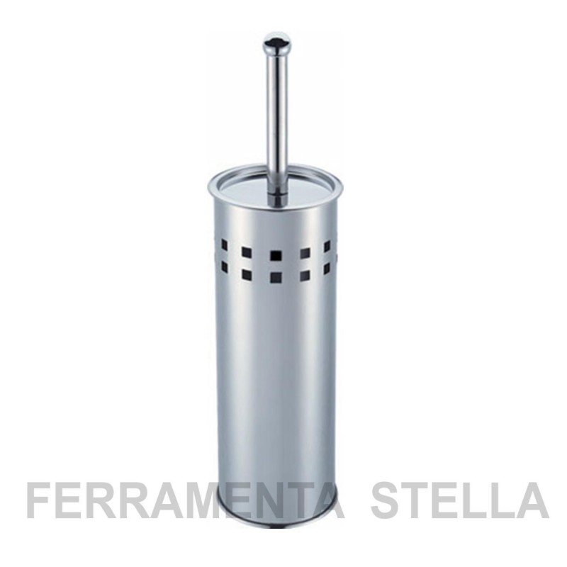 Porta scopino inox finitura lucido