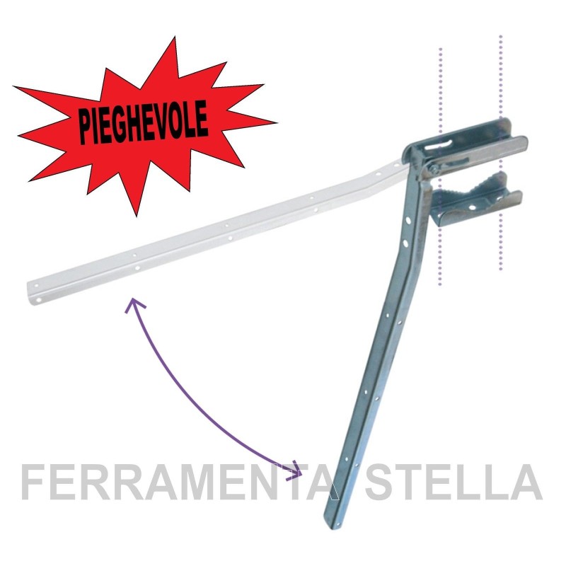 COPPIA ASTE FISSE STENDIBIANCHERIA DA BALCONE BRACCI SUPPORTO RINGHIERA STENDINO