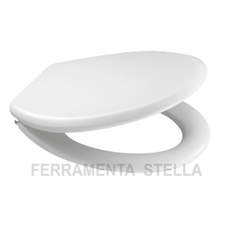 SEDILE WC COPRIVASO IN LEGNO BIANCO UNIVERSALE