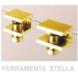 REGGIMENSOLA REGGI MENSOLA VETRO OTTONE SUPPORTO M