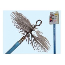 KIT SPAZZACAMINO PULISCI CAMINO CON 6 ASTE CON SCOVOLO 2