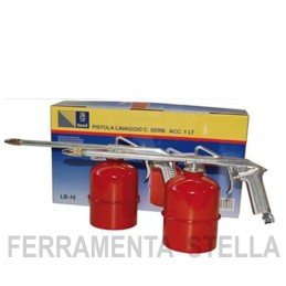 PISTOLA LAVAGGIO SERBATOIO ARIA COMPRESSA COMPRESSORE NAFTA ATTACCO BAIONETTA 2