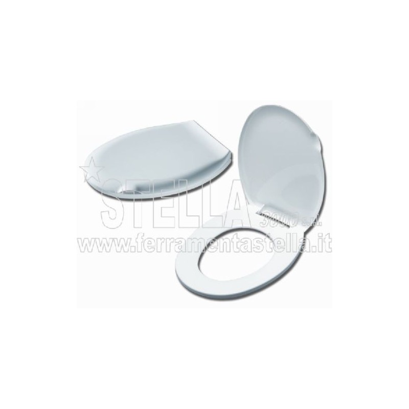 Sedile WC bianco Eco in plastica