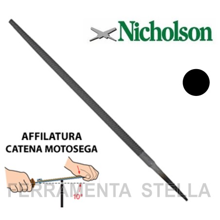 Lima tonda nicholson per catene motosega