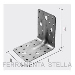 PIASTRA PIASTRINA NERVATA AD ANGOLO RETTO ZINCATA PER TRAVI LAMELLARI