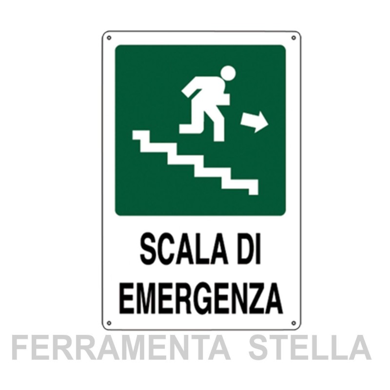 Scala di emergenza scendere dx