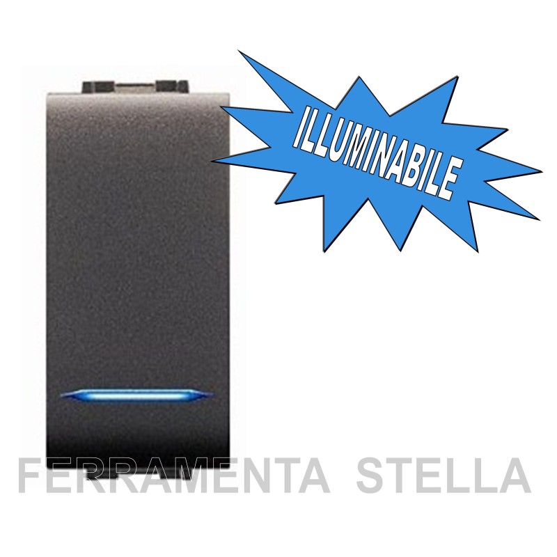 Deviatore Life unipolare illuminabile tipo Living