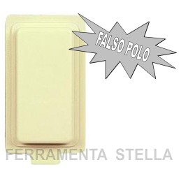FALSO POLO INTERRUTTORE MAGIC TONDO' COPRI FORO PRESA FRUTTO AVORIO 2