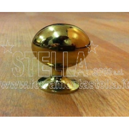 Pomolino uovo ottone diam. 25 mm