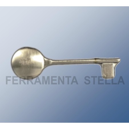 Chiave per porte interne cromo satinata