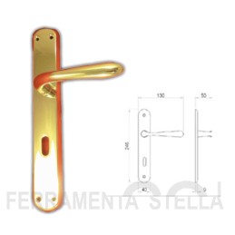 MANIGLIA GOCCIA - RUGGIADA CON PLACCA FORO CHIAVE