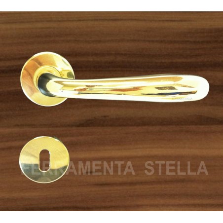 Maniglia per porta con rosetta