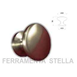 POMOLO POMO FISSO POMELLO CROMO SATINATO ¯ 65 MM MANIGLIA PORTA INGRESSO PORTONE IDEAL 2