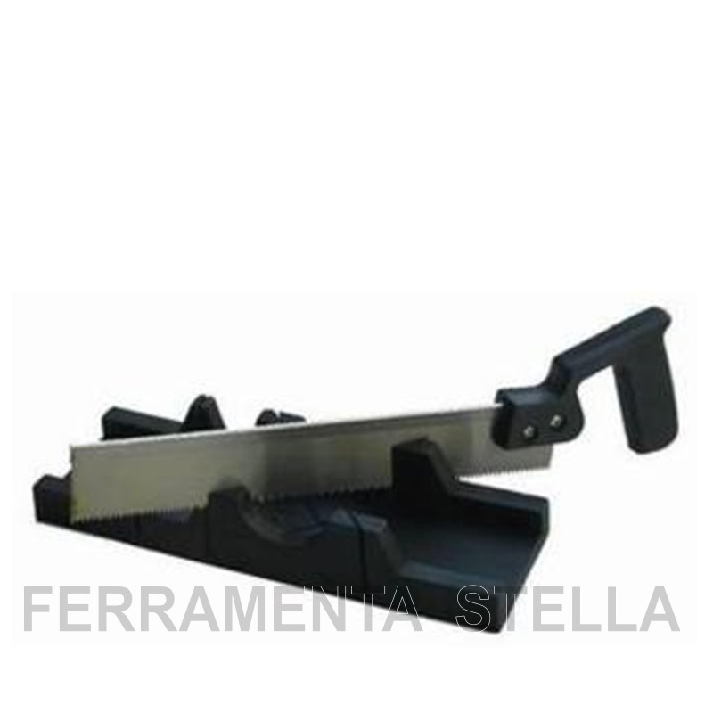 TAGLIACORNICI CON DIMA IN ABS e SEGA A DORSO 300 MM x TAGLIA CORNICI QUADRI