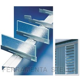 COPPIA ORIENTABILE TIPO 15 PER VETRO x LAMELLARE VETRO DA 15 CM 
