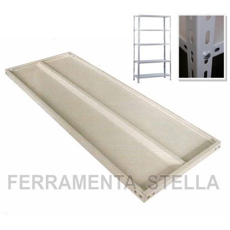 Ripiani metallici  per scaffalatura con rinforzo