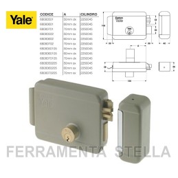 SERRATURA YALE ELETTRICA 688.80 PORTA IN FERRO PORTONCINO INGRESSO DA APPLICARE SERRATURA YALE ELETTRICA 688.80 PORTA IN FERRO PORTONCINO INGRESSO DA APPLICARE