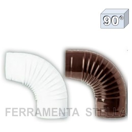 Gomito curva 90° chiusa x tubo stufa porcellanato| ferramentastella.it 2