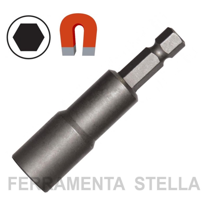 INSERTO INNESTO A BUSSOLA CHIAVE MAGNETICO LUNGHEZZA 50 MM x VITI ESAGONALI