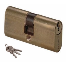 CILINDRO CISA DA INFILARE OVALE 55MM PORTA SERRATURA PORTE 3 CHIAVI CHIAVE 2