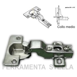 CERNIERA CERNIERE TIPO SALICE COLLO MEDIO PER ANTE PENSILI MOBILI CON BASE
